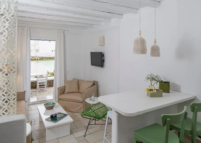 Deluxe Mykonos Outdoor Pool Del Sol Sea&pool View 2 Bdr Villa Ornos (Mykonos)